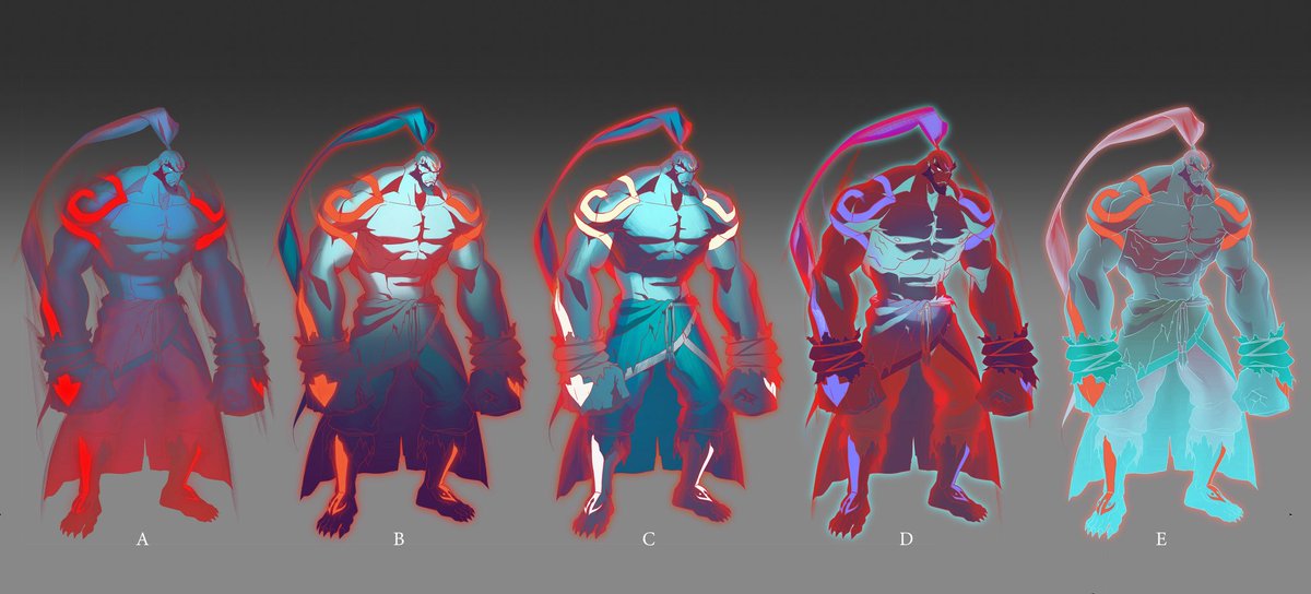 Chuwenjie's tweet photo. I designed the color &amp; lighting for Tagah’s Demon Form in Avatar Aang 😈
Character design/lineart by Kihyun Ryu and Ji Hyeon Choi https://t.co/qrTaq2pTDV