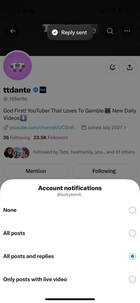 luckyeon4_'s tweet photo. @_ttdante Always notifs on @_ttdante hope you pick me as winner soon!😍💗

Thank you so much brother bear🐻

stake: luckyeona https://t.co/e80tN4YBht