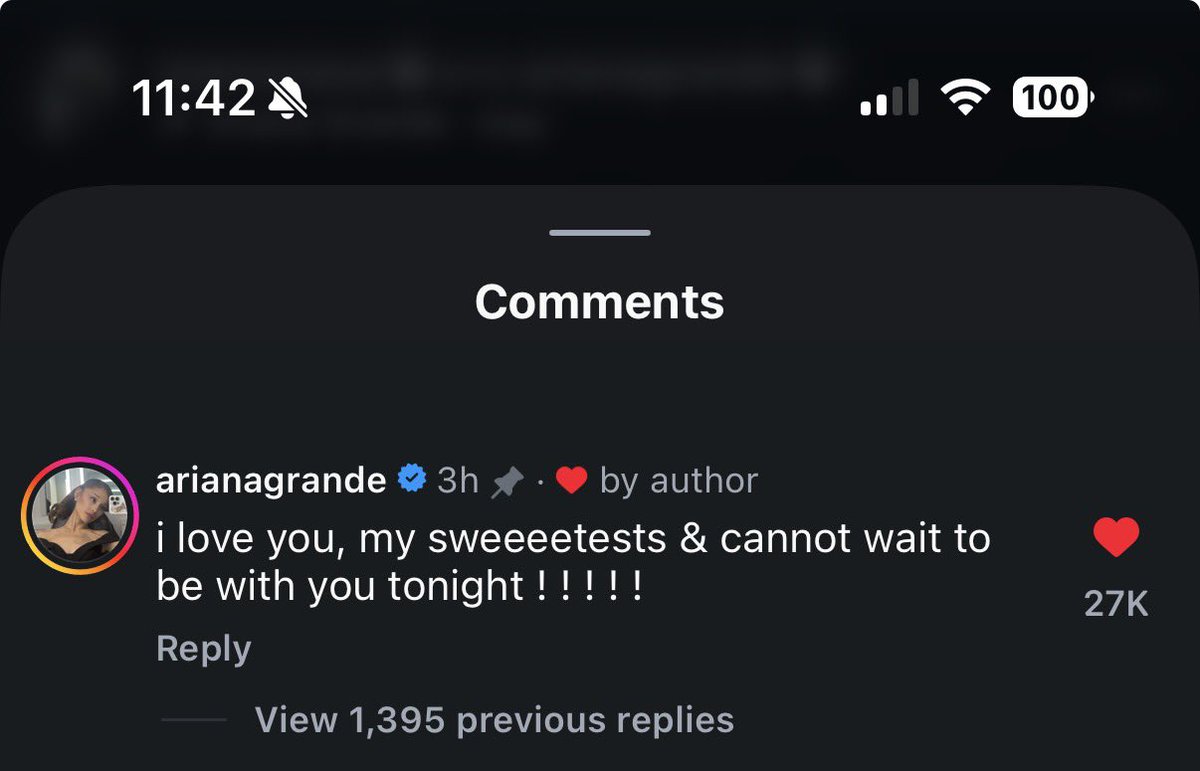 TheGrandeTop10's tweet photo. Ariana rebukes rumors she will not tour and pens an Instagram comment to fans https://t.co/hArBEVLDTs