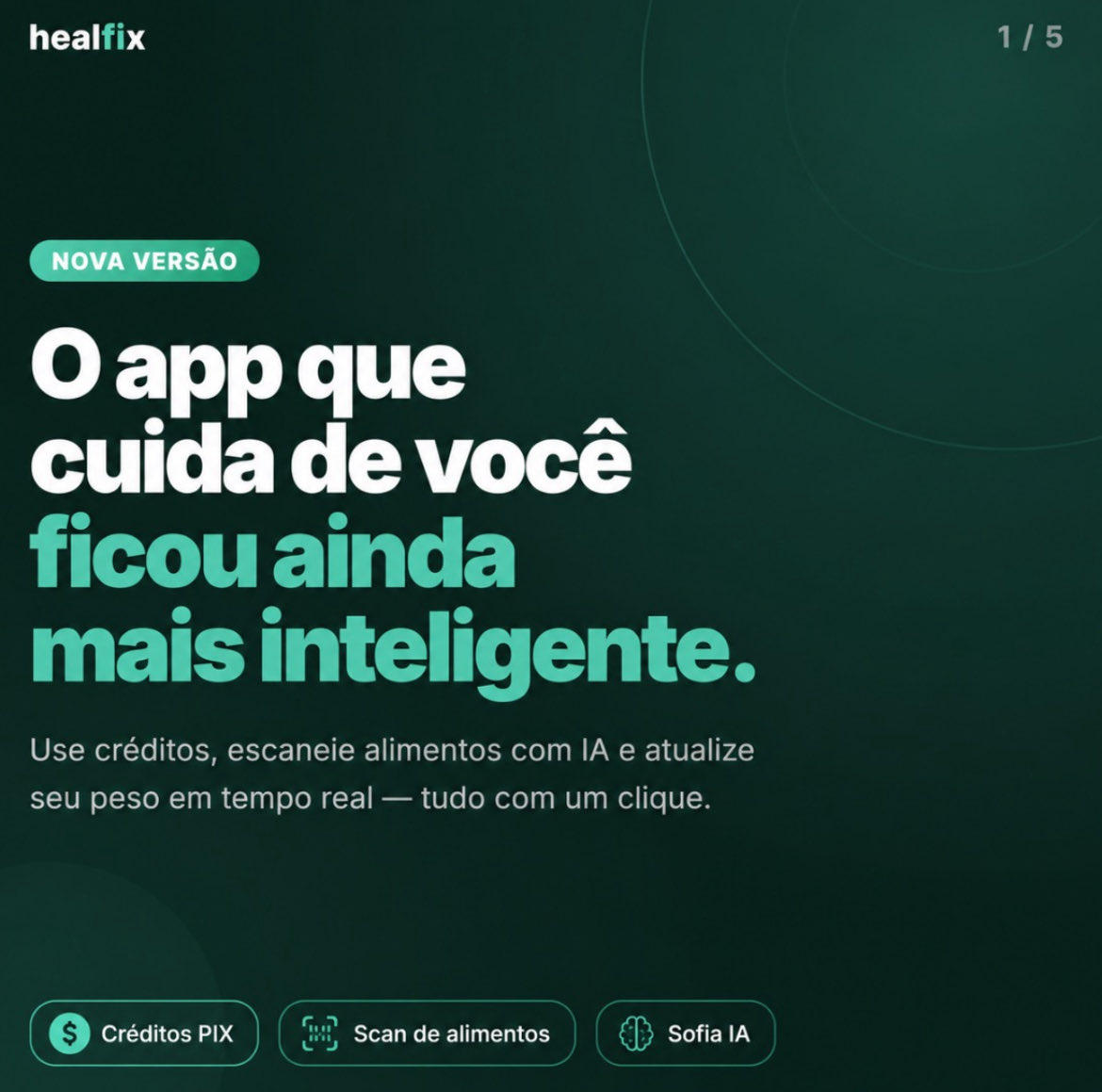 HealfiX's tweet photo. Escaneie o que você come e otimizar sua saúde fit com a nova versão do app.

HealfiX, sua saúde a um clique! 🩵💚 https://t.co/wJ2FuQer7e