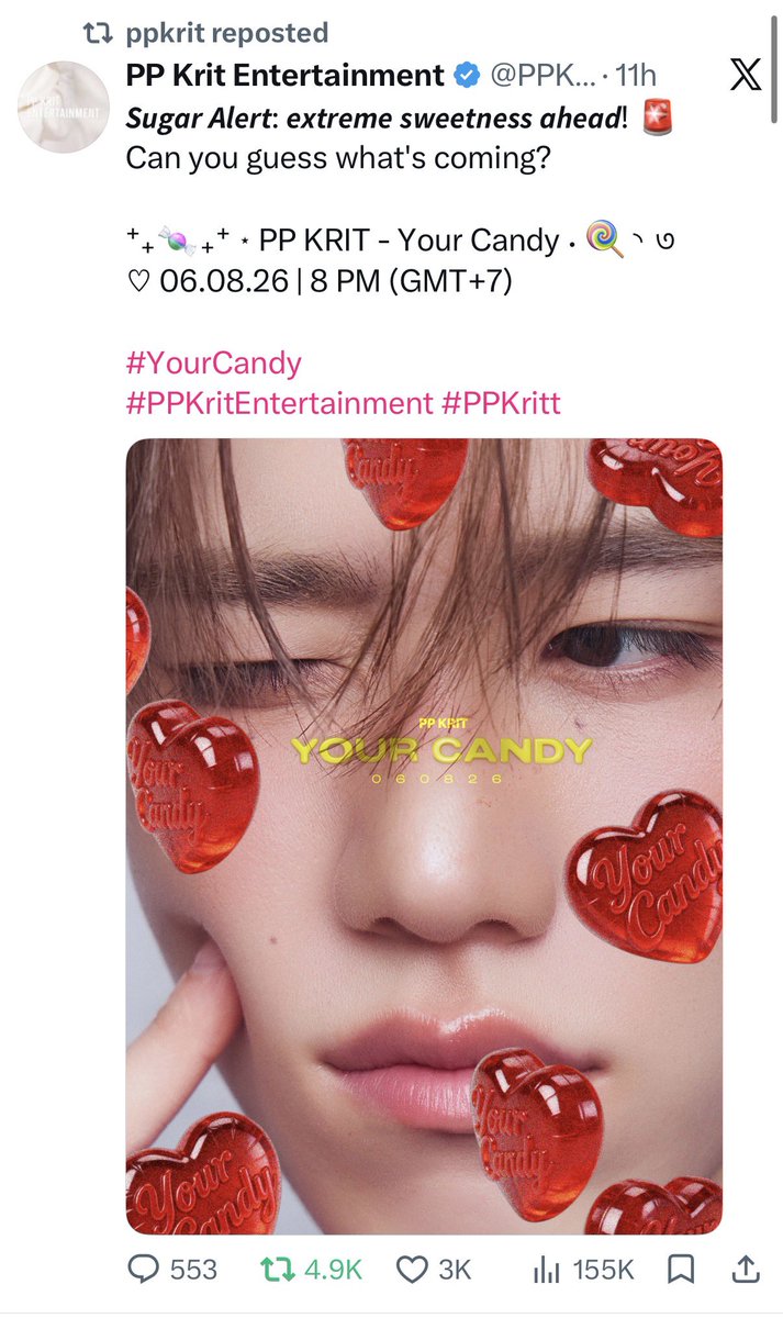kkarrimm_'s tweet photo. น้องพีพีมา🥺
#YourCandy #ppkritt https://t.co/eUnzBoaPk4