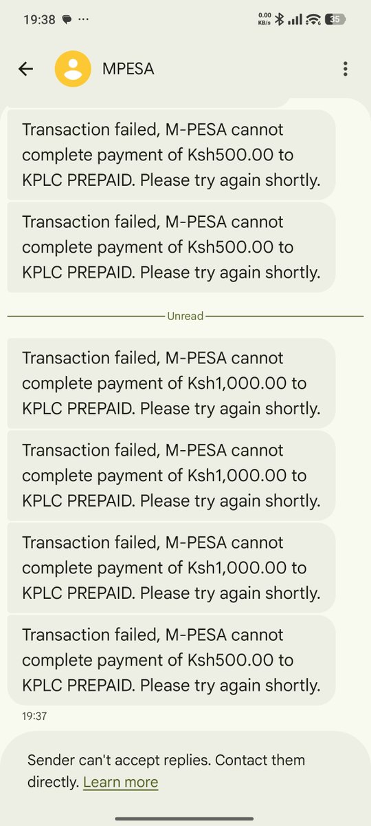 LinusMuriuki7's tweet photo. Jamani @KenyaPower_Care you could have informed people or even better let us know whats going on with your service so that we look for alternatives juu hakuna haja ya kusumbuana na kitu haifanyi
@KenyaPower_Care https://t.co/SkYbSGMYc1