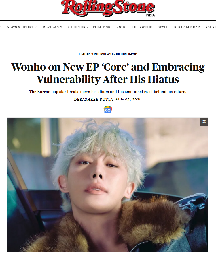 MaxWeneer's tweet photo. 📰Wonho on New EP ‘Core’ and Embracing Vulnerability After His Hiatus @RollingStoneIN 

“In reality, I tend to think and worry a lot, but in that dream, I can let go of those worries and simply enjoy the moment without any restrictions.” The song’s explosive sound design is more catharsis than a show. As he puts it, “The powerful sound and performance are expressions of that feeling of freedom. Rather than being two separate ideas, they are part of the same story.”

“but I think this album captures who I am right now better than anything else. In that sense, it feels like the most honest reflection of my current self.”

“I think the most meaningful part is the final scene, where everyone is dancing freely together. That moment represents the exact emotion I wanted to express through this song—the feeling of finally letting go and being completely free.”

📎https://t.co/jRje1GYC25

#원호 #WONHO #ウォノ 
#CORE #DontWakeMeUp
@official__wonho @official_WH_jp