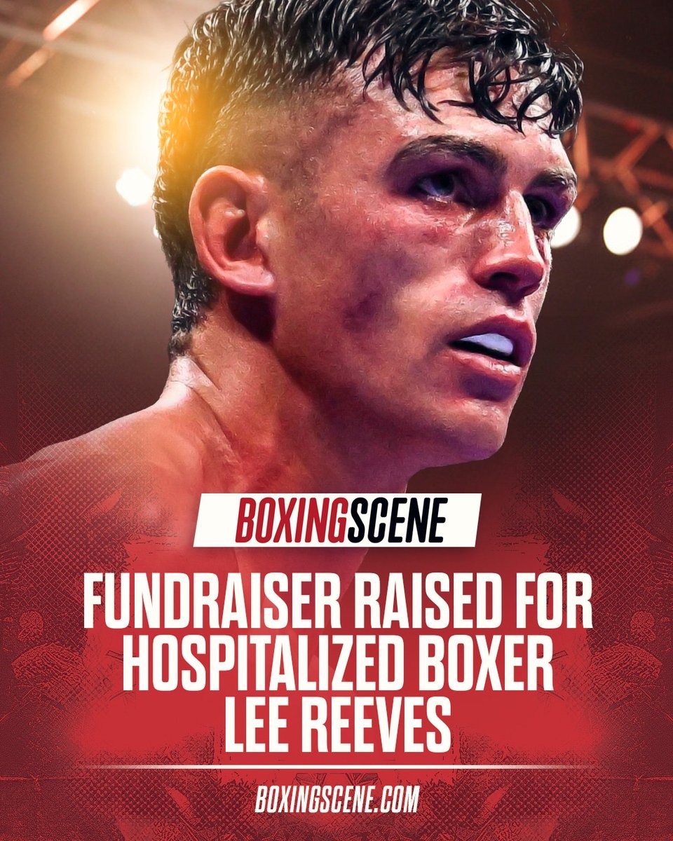 boxingscene's tweet photo. A fundraiser has been launched to support Irish boxer Lee Reeves, who remains in a stable but critical condition in hospital following his defeat to Gary Cully on Saturday night.

You can donate here👇
https://t.co/L3cZhOdanp https://t.co/iw7twyXBj7