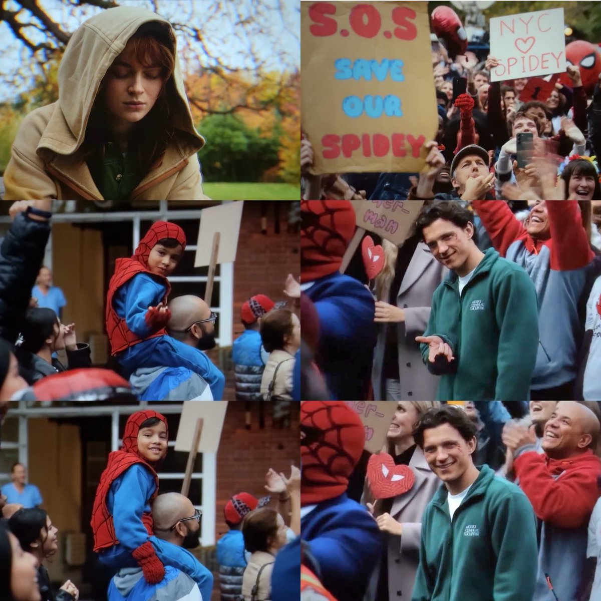 David_Da_Boss's tweet photo. The moment he wakes up, Jean thinks her work is finished and smiled , so she leaves the city ..

There's a theory that the kid who gave Peter the web-shooting pose was actually Jean Grey, using mind control as a way of saying one last goodbye. #spidermanbrandnewday https://t.co/ex1VB6tTOJ