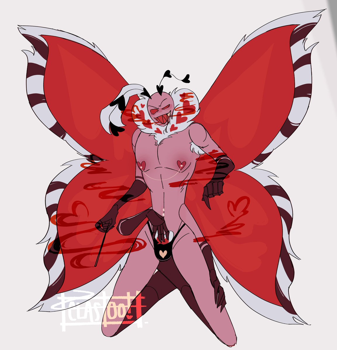 Clast0o0's tweet photo. Sit down. 💕

#HazbinHotelValentino https://t.co/KkFFT4d1Ug