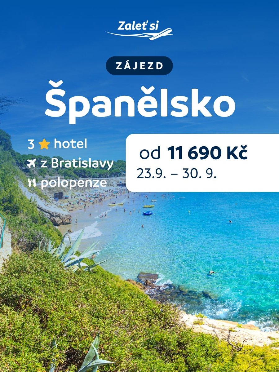 zaletsicz's tweet photo. 🌊 Španělsko bez úmorných veder? Vyraz na týdenní dovču na konci září.☀️ 
➡️https://t.co/APtqppDPXw https://t.co/tm4hAbAq4m