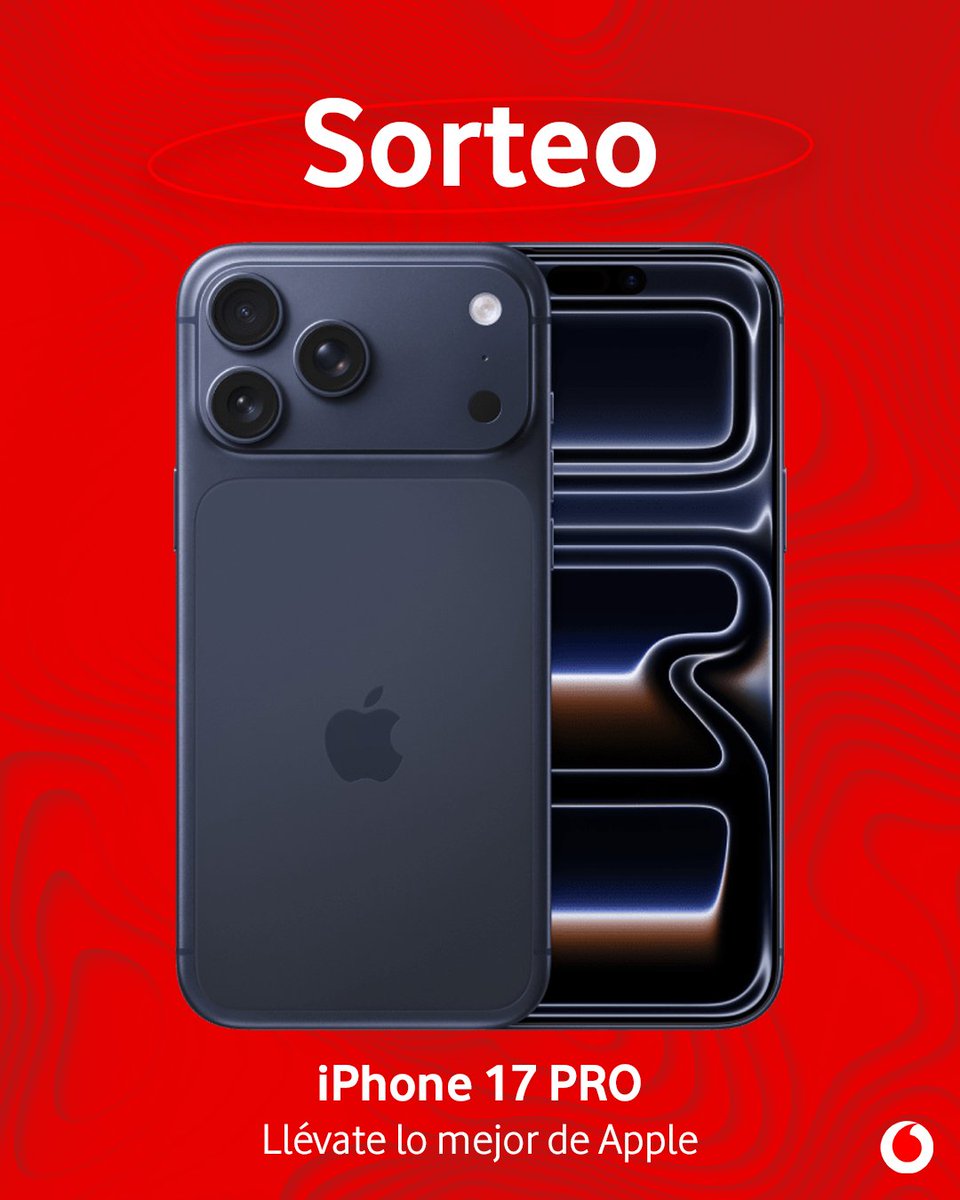 vodafone_es's tweet photo. 🎁 SORTEAZO DE VERANO 🎁

Este iPhone puede ser tuyo tan solo tienes que:

🔺 Seguir la cuenta de Vodafone España
🔺 Mencionar a un amigo

Participa hasta el 6 de septiembre. BBLL - https://t.co/BrJZuilEaW https://t.co/g8d3qWId1Y