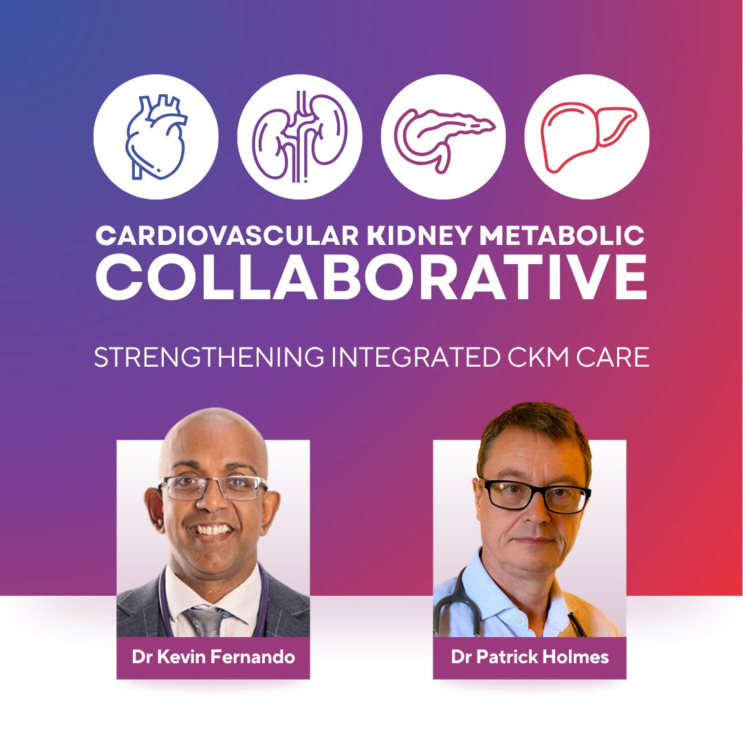 drkevinfernando's tweet photo. I am pleased to share the launch of The CKM Collaborative.

The CKM Collaborative has been created to support healthcare professionals in working across traditional boundaries, sharing learning and strengthening integrated care.

Learn more: https://t.co/ytizbP53GG https://t.co/SdctSdDNv1