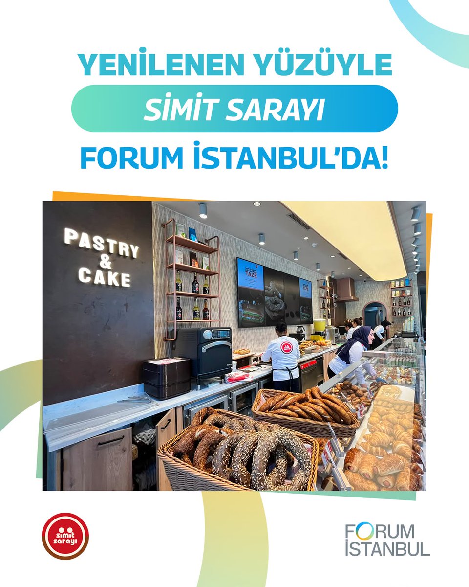 forum_istanbul's tweet photo. Yepyeni konsepti, eşsiz lezzetleriyle Simit Sarayı Forum İstanbul’da! 🥐

Modern, ferah ve samimi atmosferiyle günün her anına eşlik eden lezzetlerini keyifli anlarla buluşturuyor.☕️

Keyifli bir lezzet molası için Simit Sarayı’na bekleriz. 

#ForumOne #Forumİstanbul #SimitSarayı https://t.co/w90lJlt09M