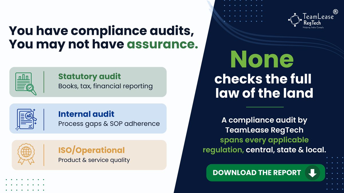 Tlregtech's tweet photo. What your audit doesn't measure can still become your biggest regulatory risk. Explore the insights in The Compliance Blind Spot in Indian Enterprises - https://t.co/4x6He6mV7s https://t.co/RaJV9YtDnQ