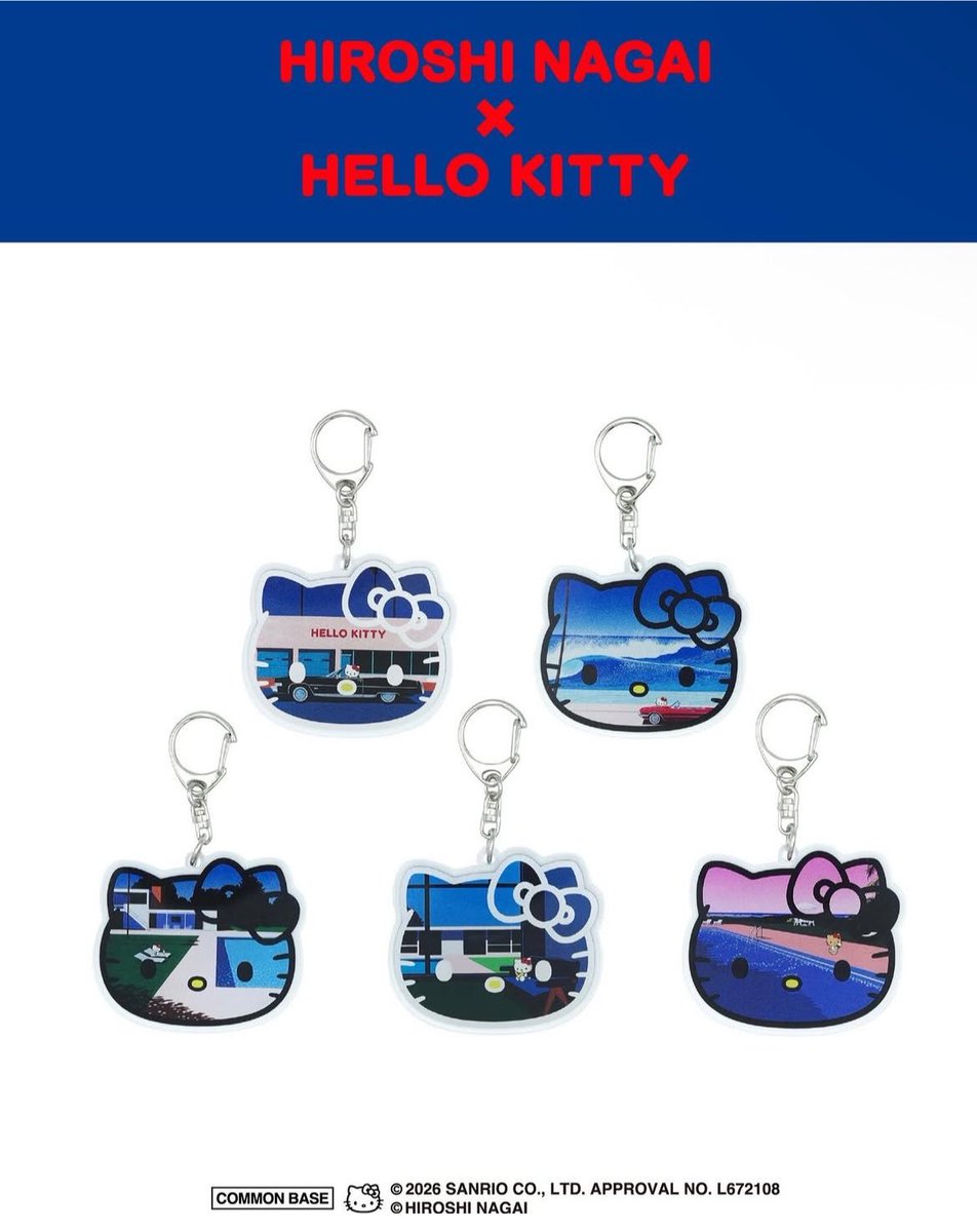 pinku_tai's tweet photo. HIROSHI NAGAI x HELLO KITTY คืองานวาดคูมลุงคาวาอี้อยู่แล้วสไตล์  CITY POP  พอมีคิดตี้ในเฟรมคือที่สุด 💙❤️ https://t.co/R5f6bgrTs6