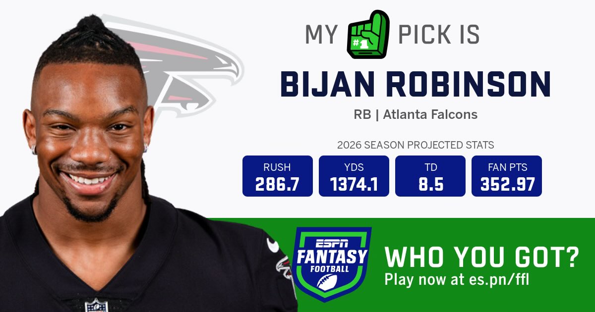 BigplayTra's tweet photo. https://t.co/zyzs5QJNg9 @AtlantaFalcons #fantasydraft https://t.co/2MrqZG7ZTd