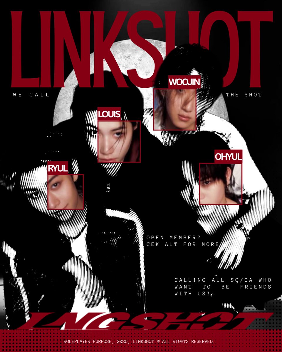 LlNKSHOT's tweet photo. ㅤ
Applications to join 𝗟𝗹𝗡𝗞𝗦𝗛𝗢𝗧 are officially open. If you’re looking for a place to build new friendships, this is your cue. Twins are allowed (max 4). Before submitting your application, please check our 𝗔𝗟𝗧. 𖦏
ㅤ https://t.co/4M8ARqlIfo