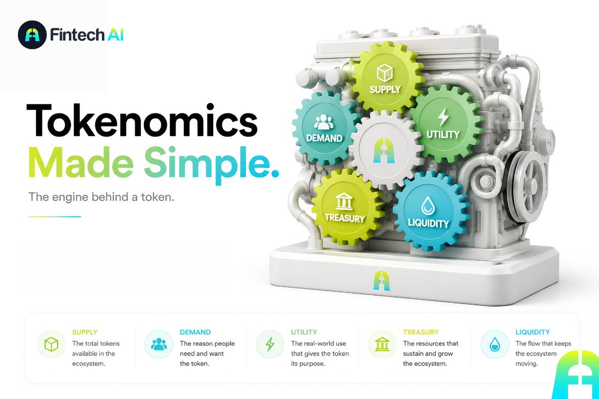 FNA_Ecosystem's tweet photo. Every ecosystem has moving parts ⚙️

Tokenomics is the blueprint that defines how a token is designed to operate, grow, and interact within its ecosystem.

Because every component has a role to play. 🌐 https://t.co/dYO4eXZyw9