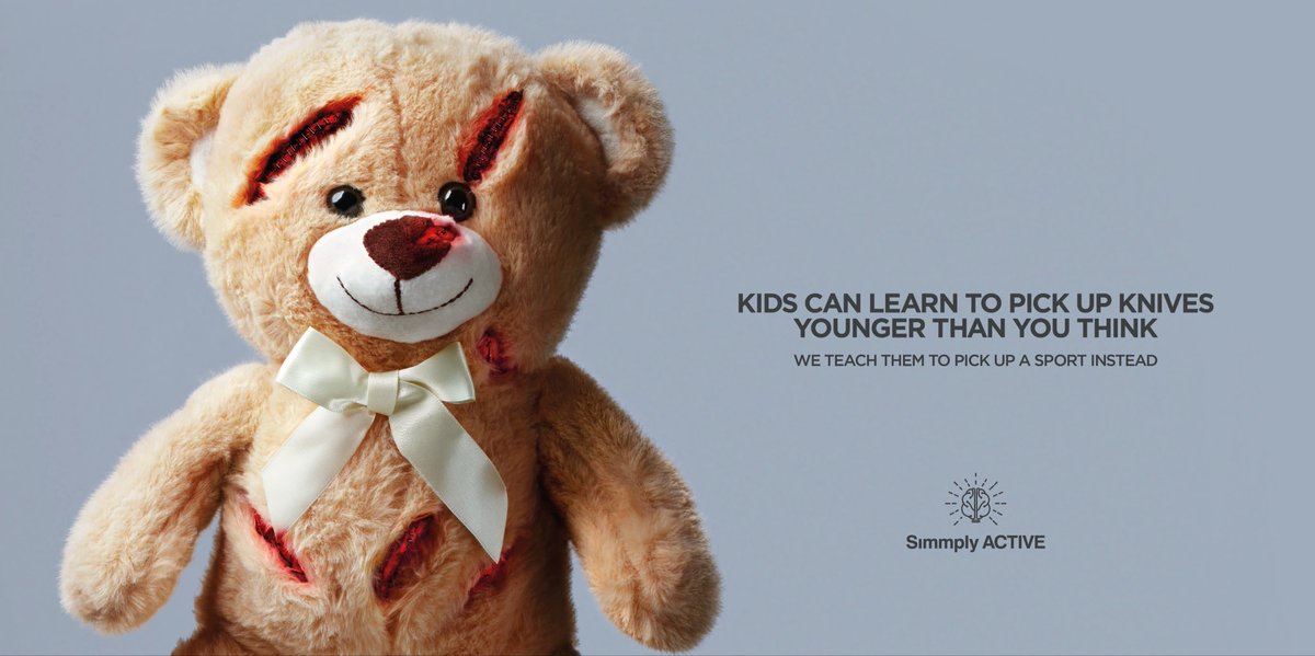 garyfawcett1's tweet photo. Our new ad campaign for @SimmplyActiveUK to help prevent knife crime. We need to have the conversation earlier. https://t.co/gl1fp4AL0y