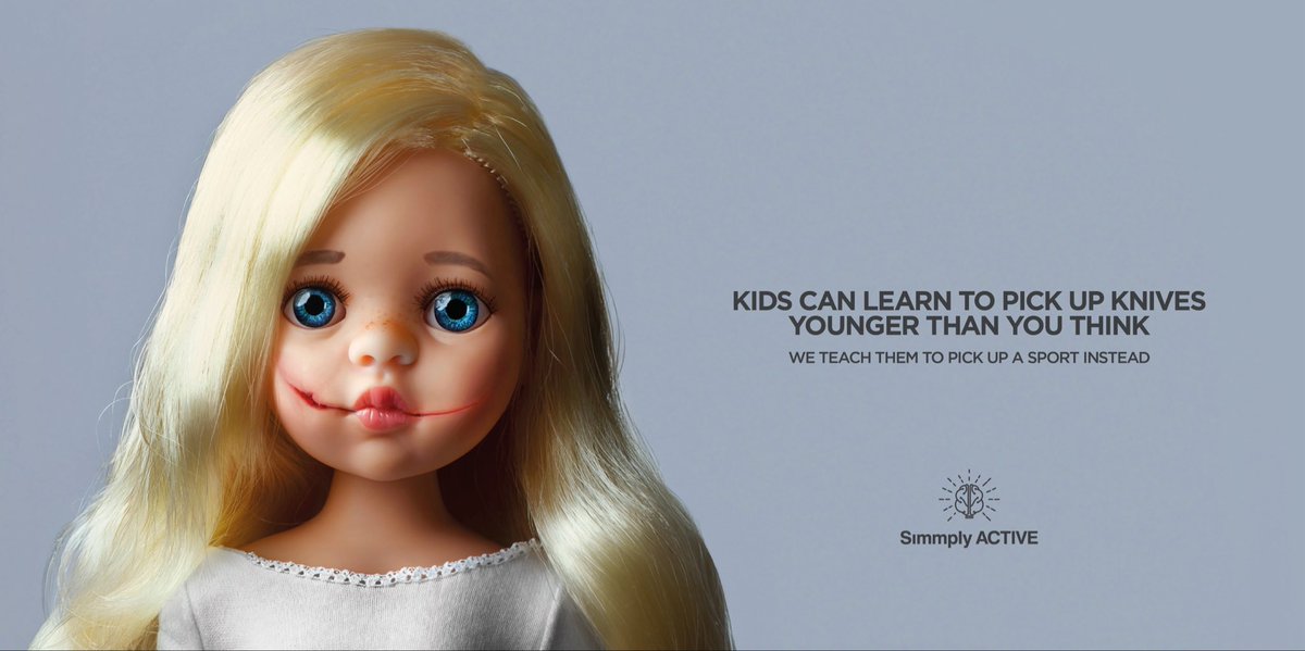 garyfawcett1's tweet photo. Our new ad campaign for @SimmplyActiveUK to help prevent knife crime. We need to have the conversation earlier. https://t.co/gl1fp4AL0y