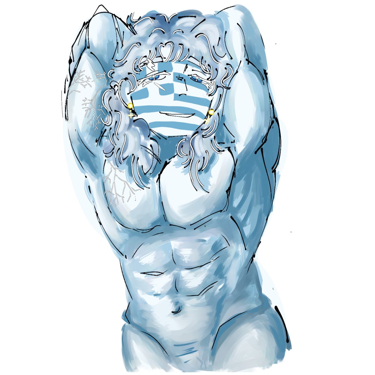 Gl1miles's tweet photo. My anatomy might be a bit wonky because i draw him with my lower head
#chtwt
#countryhumans
#countryhumansgreece
#howdoyallusetwtwhatthehell https://t.co/4h1e8hmTPU