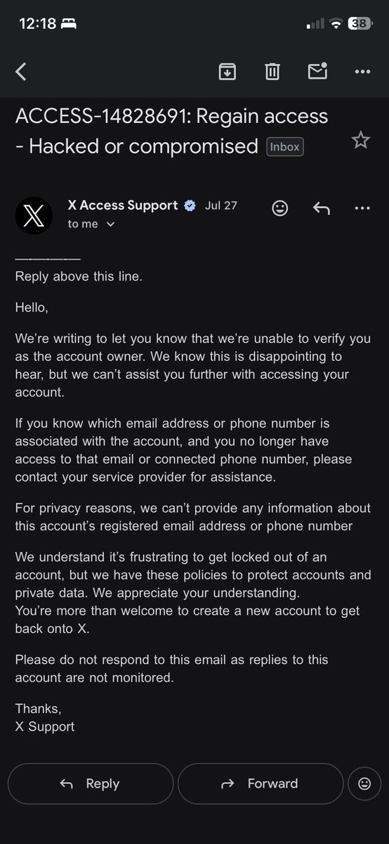LumiLomi's tweet photo. After many attempts of trying to recover it, X still can’t verify me as the original owner. It would be nice if you guys report this account https://t.co/G3k5GzSW58