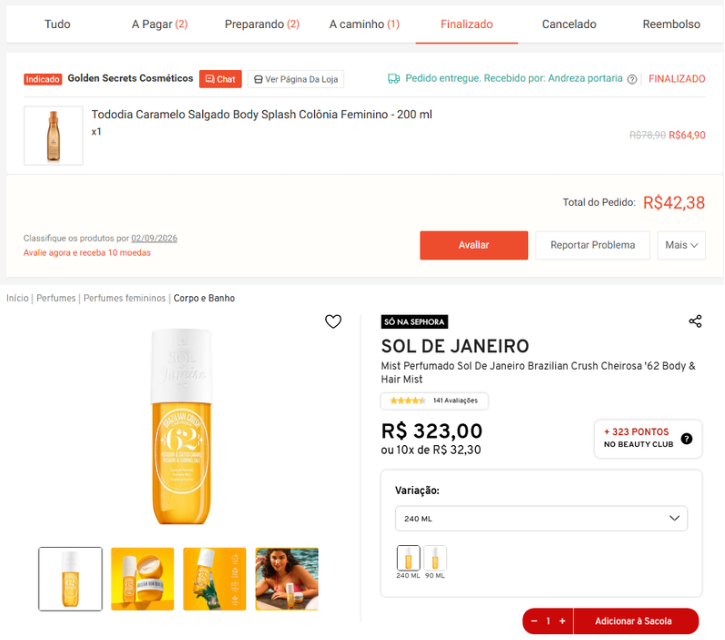 letijork's tweet photo. esse é pra quem quer ter o  cheirinho do cheirosa 62 sem gastar uma fortuna: caramelo salgado da natura tododia

eles também fizeram o de pistache (só que ainda não encontrei pra comprar na shopee) aposto que de layering vai ficar PERFEITO 😭 https://t.co/yQPB1hwMB1