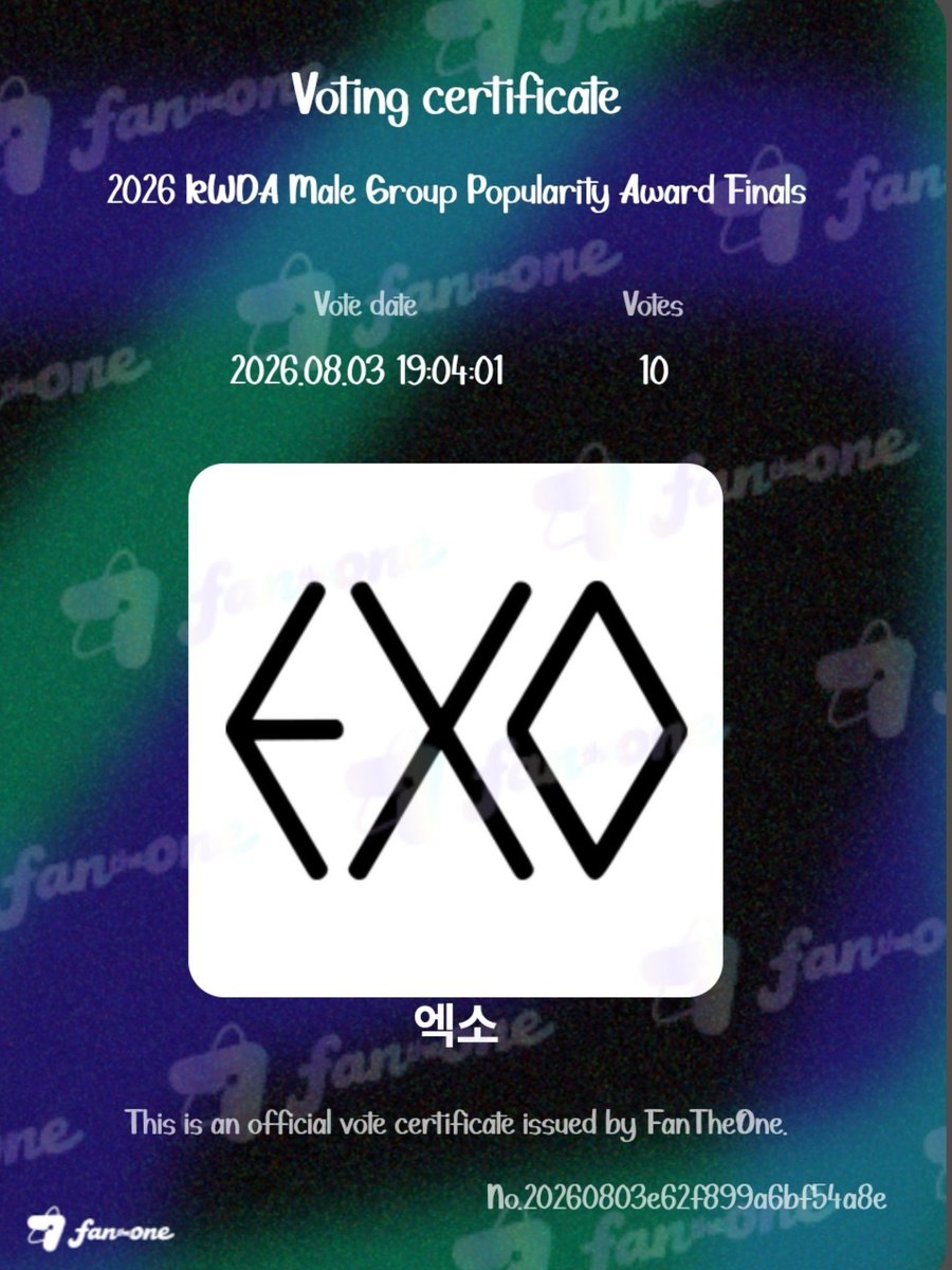 Loey__1485's tweet photo. 🌊 WAVE CHAIN STARTED!
It's time to show EXO-L's power! 💪
Vote for EXO in the Male Group Popularity Award and don't forget to drop your proof & tag the next voters. Let's keep the wave going! 🩶
@lforxoexo_ @masyeolie
@Miseri1485
#VoteForEXO #WaveChain
#EXOForKWDA2026
#EXO https://t.co/LTyXcyXu6C