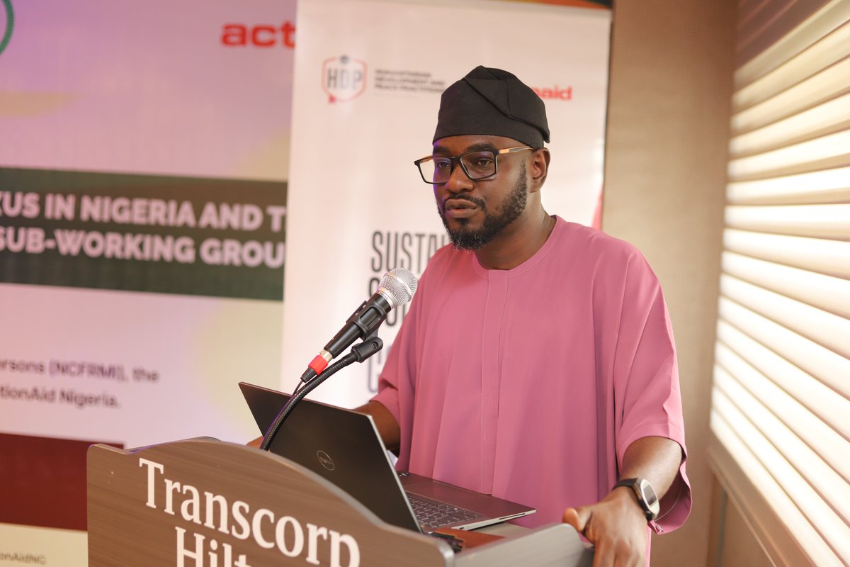 ActionAidNG's tweet photo. Last week, we convened the Humanitarian-Development-Peace (HDP) Nexus Community of Practice, bringing together government institutions, development partners, humanitarian actors, civil society organisations, and peacebuilding practitioners to strengthen collaboration on Nigeria's most pressing humanitarian and development challenges.

The meeting provided a valuable platform for knowledge sharing, joint learning, and practical dialogue to advance coordinated approaches that build resilience, strengthen social cohesion, and deliver sustainable solutions for vulnerable communities.

How can collaboration across the humanitarian, development, and peace sectors be strengthened in Nigeria?
Share your thoughts in the comments and join the conversation.
#HDPNexus #ActionAidNigeria #Collaboration #Resilience #Peacebuilding