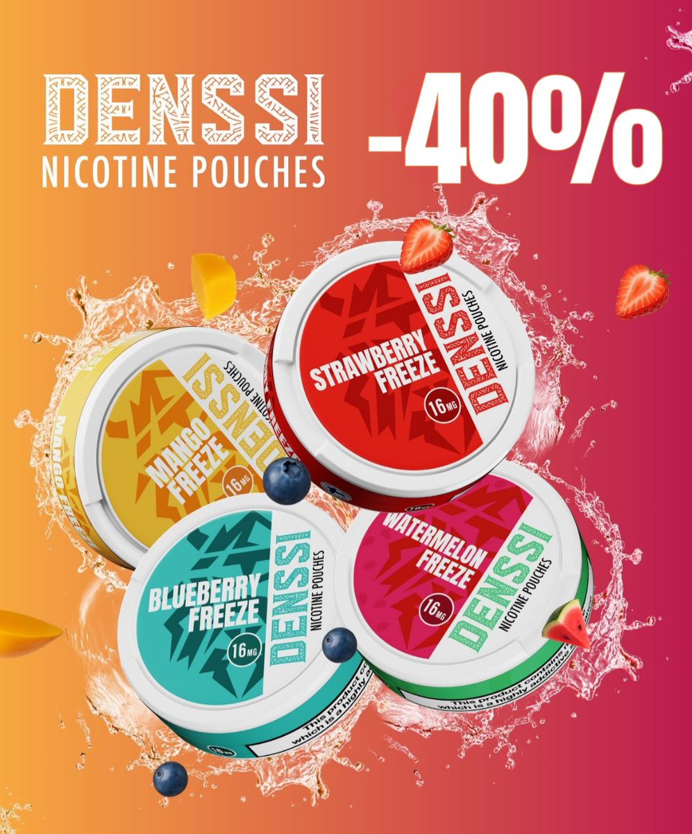 Europesnus5's tweet photo. 🚨 𝗗𝗘𝗡𝗦𝗦𝗜 𝟰𝟬% 𝗢𝗙𝗙 🚨

Save 𝟰𝟬% on the entire DENSSI range! 🔥

💸 Don't forget code 𝗣𝗗𝟭𝟮𝗢𝗙𝗙 for an extra 𝟭𝟮% 𝗢𝗙𝗙 your full order.

🔗 Shop now at EuropeSnus: https://t.co/KaiHwQn3st

#DENSSI #DealAlert #EuropeSnus https://t.co/DHuVMxzOm9