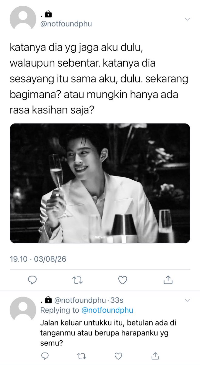orbitanara's tweet photo. #pondphuwin few tweets au,
Marriage is scary, kalau suaminya bukan Raden Mas Narasya Letraningrat.

— Karena bagi Narasya, janjinya pada Phuja akan tetap sama. Masih dan selalu. https://t.co/9FND8IhKjN