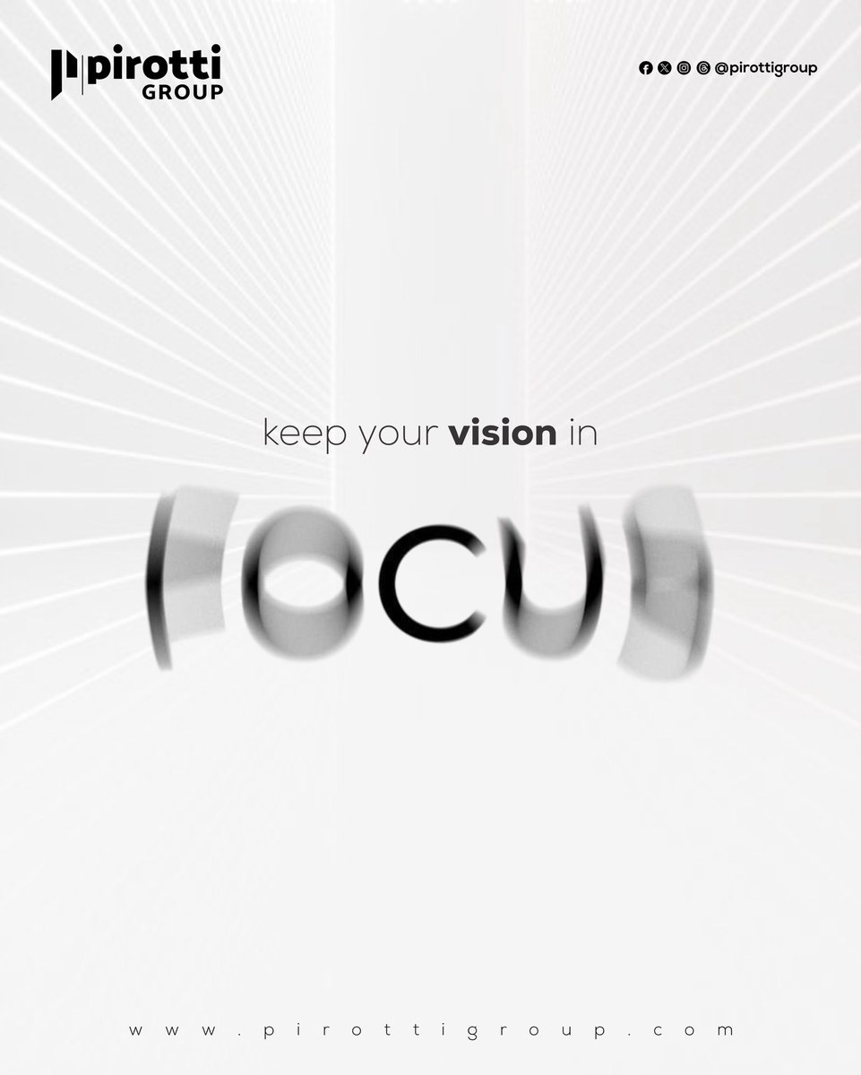 PirottiGroup's tweet photo. A focused mind creates meaningful progress.
Start this week with clarity, stay consistent in your efforts, and let every decision move you closer to the future you're building.
Have a successful week ahead.
#HappyNewWeek #PirottiGroup #VisionFirst #ProgressAlways #Monday https://t.co/yJLbKsxgh7