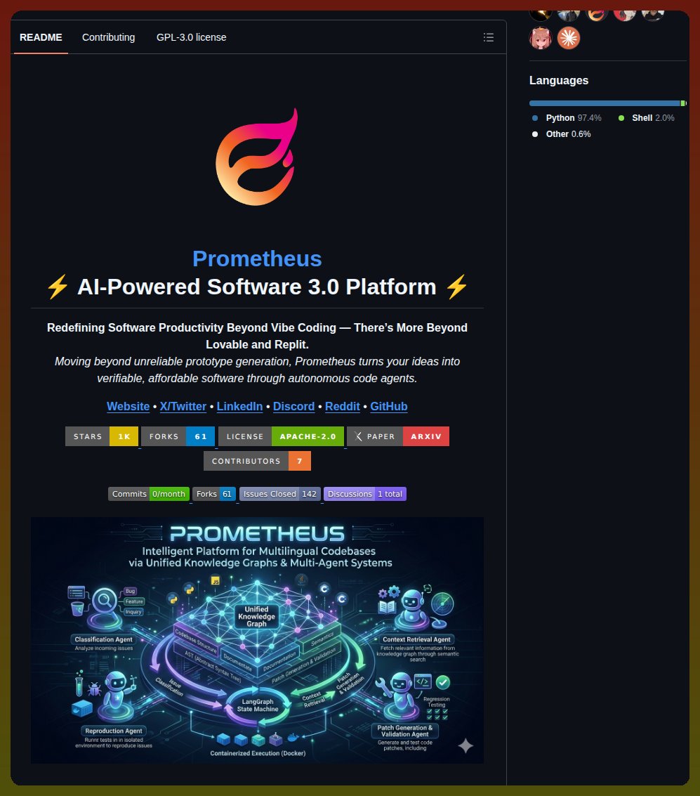 Prometheus는 통합 지식 그래프 (Unified Knowledge Graphs)와 멀티 에이전트 시스템 (Multi-agent 대표 이미지