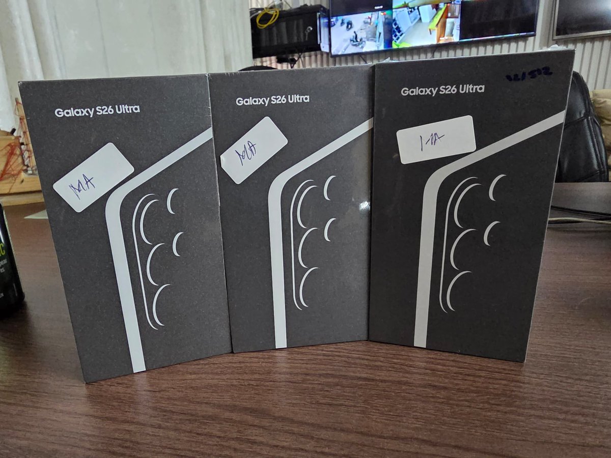 PassiTronics's tweet photo. SAMSUNG S26Ultra 512G
 2sim non actif

Prix Promo :  800.000 Fcfa

Couleurs disponibles : 
Bleu 🔵
Blanc⚪️
Noir⚫️

💬 Appel ou WhatsApp au 691 24 97 04  
📍 Douala – Akwa 
🚚 Expédition Possible partout au Cameroun 🇨🇲  
✅ Facture &amp; Garantie 

La promo se termine ce mois 🥳 https://t.co/r4eacnmOUs