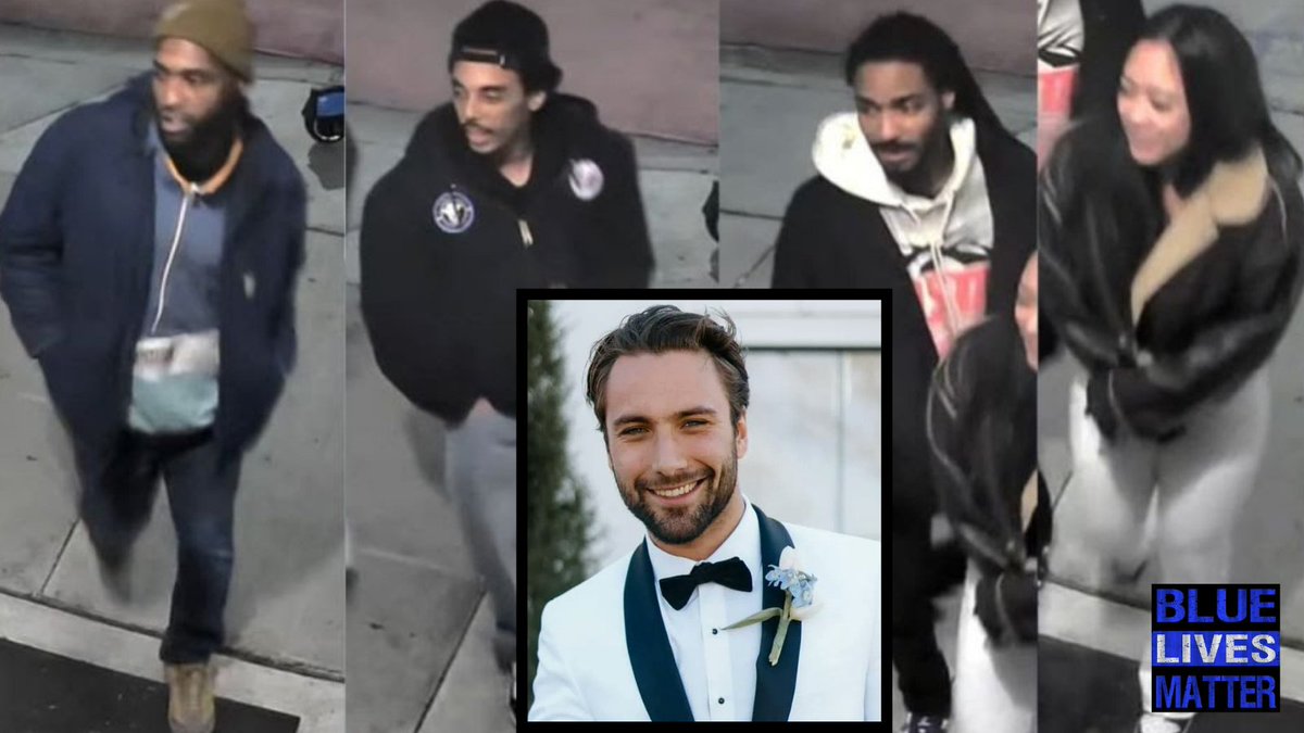 bluelivesmtr's tweet photo. 🚨Young white Chicago dad beaten to de*th by group caught on camera. Four months later, still no arrests and no media outrage!

Alexander “Xander” Kazanowski, 25, was found unresponsive with severe head injuries around 3:20 a.m. on March 24, 2026, near a bar in Chicago’s Avondale neighborhood.

He passed away four days later on March 28. The Cook County Medical Examiner ruled it a hom*cide from blunt force trauma.

Police released clear photos and video of four persons of interest: three black men and one Asian woman. A $10,000 Crime Stoppers reward was offered.

As of early August 2026, more than four months later, not one of them has been arrested.

Kazanowski was a father of a young daughter and was expecting a second child. His wife and kids are still waiting for justice while the people captured on camera remain free.

Welcome to Chicago.  Do you believe this would still be the case if the races were reversed?

#Chicago #JusticeForXander