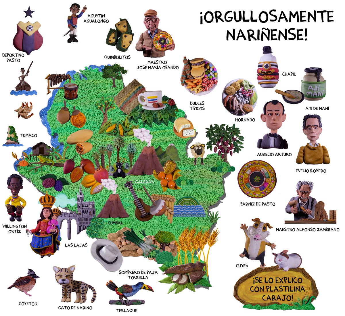 altereddie's tweet photo. Buenos días, por aquí actualizando la serie de mapas de departamentos de Colombia y hoy empezamos con Nariño. 
¿Desde qué lugar de Nariño nos siguen? ¿Qué le agregamos o quitamos al mapa? ¿Con qué departamento continuamos? ¿Qué lugares de Nariño conocen?
Tagueen a sus amigos nariñenses para que nos den su opinión