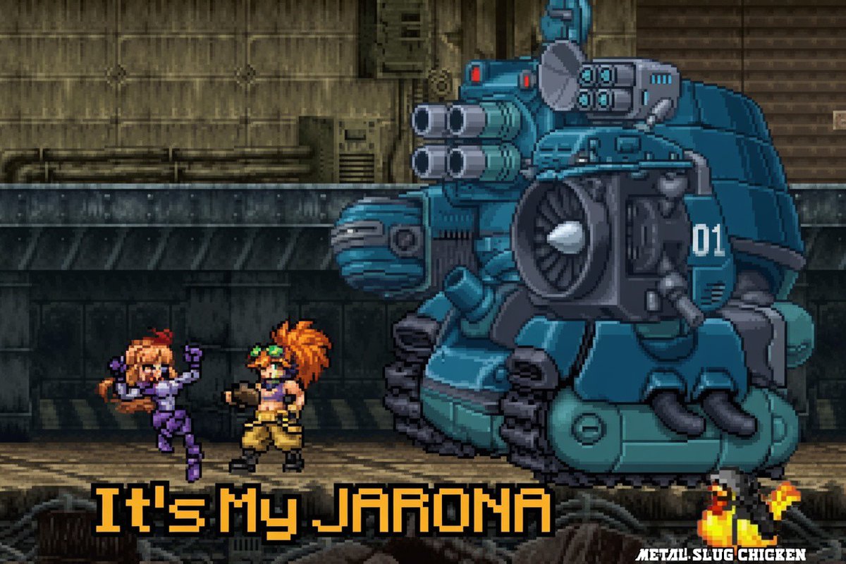 MemeSlugAttack's tweet photo. Caroline Jarona
#metalslug #metalslugattack #MSA #MSAR #jarona https://t.co/agELnubnj7