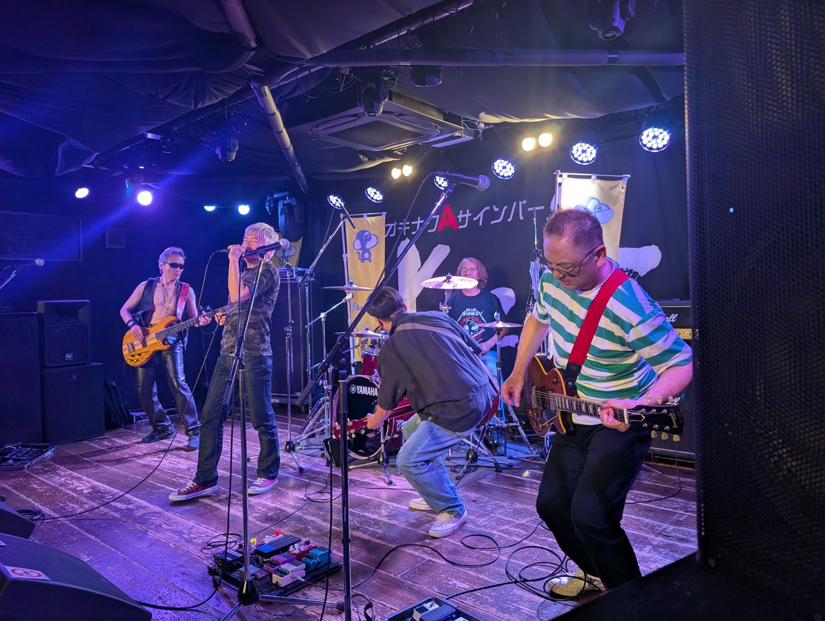 DRUMS_SHOKO's tweet photo. 昨日のご一緒
#ThousandSlide
#reborn
#stonehead
#カモーンズ
イベント名そのままに
イケオジ達のロッケンロー
でした https://t.co/dgHfaajUUs
