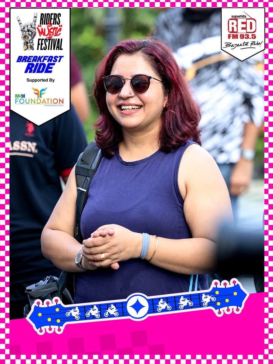 RedFMIndia's tweet photo. #PayalAt40 continues to turn purpose into action with M3M Foundation💜

Dr. Aishwarya Mahajan flagged off the RMF Breakfast Ride at Flourmates Cafe, bringing together Delhi Piston Riders and The Cubicle Riders to champion women's safety and advocate for safer roads for everyone.

Every mile ridden was a reminder that meaningful change begins when communities come together with purpose.

#M3MFoundation #RidersMusicFestival2026 #RMF206