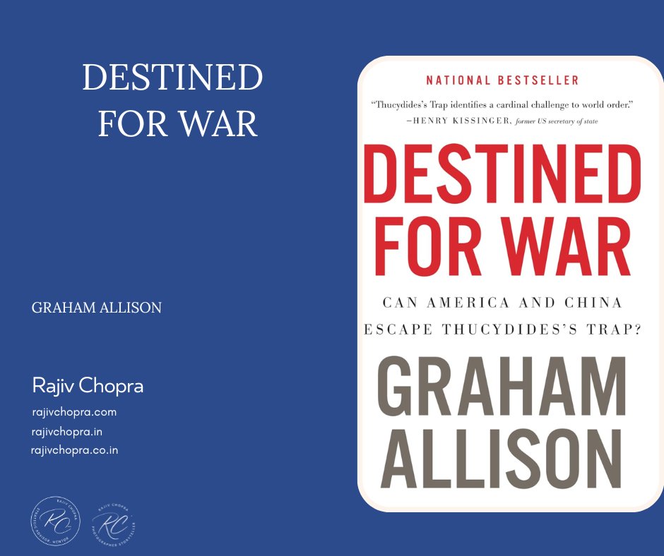 RC2208's tweet photo. Graham Allison's book, "Destined for War," is imperfect but relevant. The book is also worth reading today because the world seems to teeter on the edge of a precipice.
https://t.co/kkoaAZRYzh
https://t.co/6Wf6BgeQ1w

Will we have another Great War or not? 

 #bookreviews #bookrecommendations