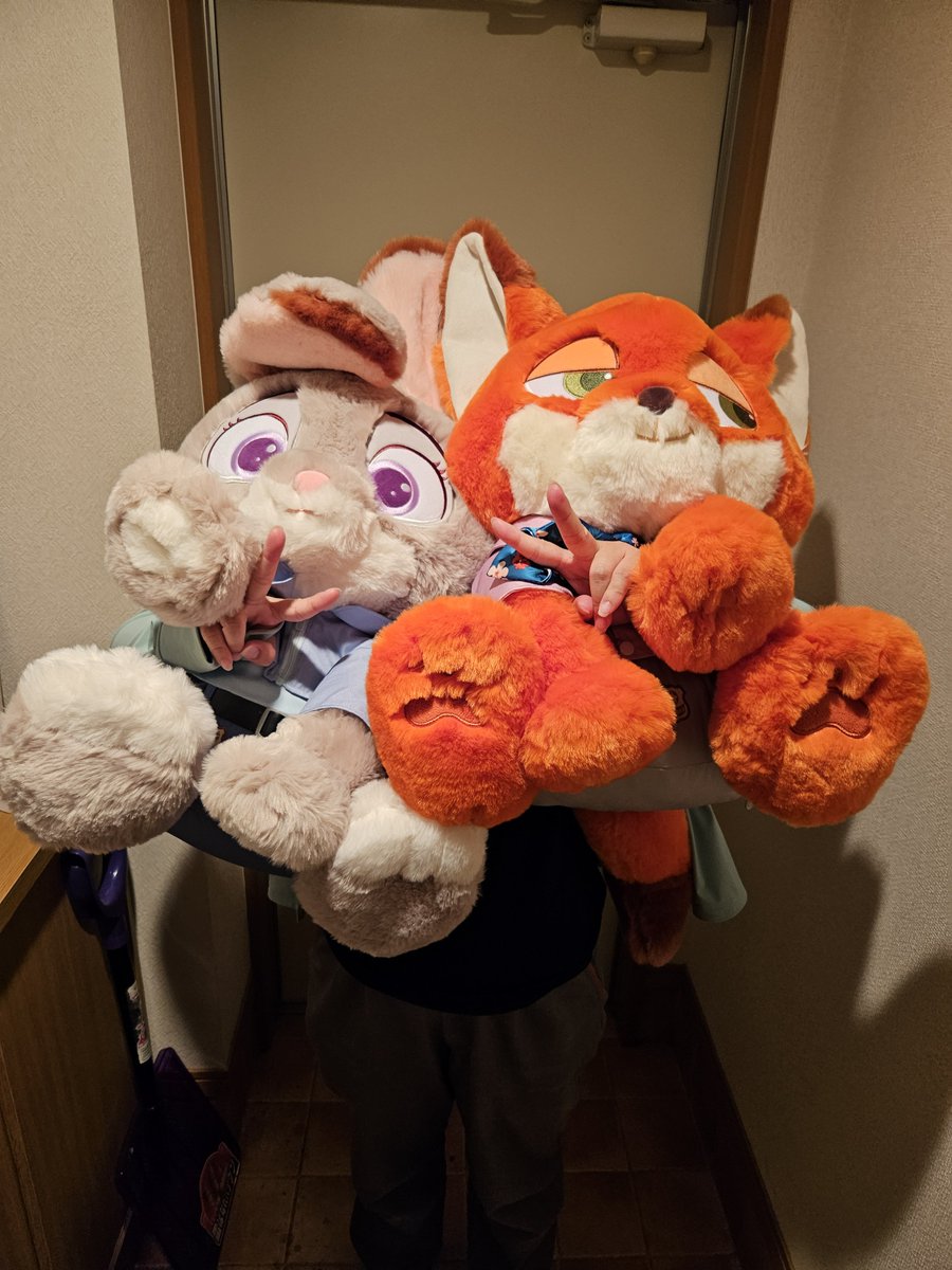 ENekohebi's tweet photo. 大阪土産を後輩に届けに凸したら
誕生日プレゼント貰った🎁

前が見えない🤣
ふわふわで幸せ(  ´˘`  )💞 https://t.co/lHocHUJCdT