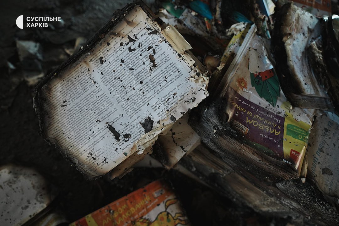 BohuslavskaKate's tweet photo. "We had all kinds of textbooks: French, German, World History, History of Ukraine, Art, Law, Health and Safety, Physics, Chemistry, English, more than 27 titles in total, all ready to be delivered to schools. Starting today, August 3, they were supposed to be shipped out," says Larysa Zubkova, director of the Ranok publishing house logistics center in Kharkiv, which was struck by Russia on August 1, in an interview with Suspilne.

​The strike destroyed approximately 10 million books.