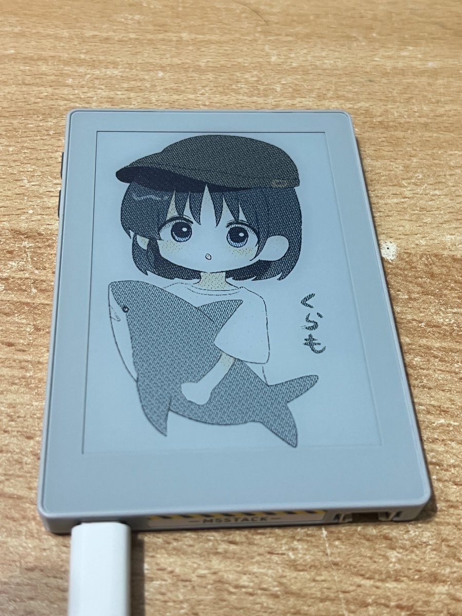 qraPo3's tweet photo. 電子ペーパーでもきゃわわ
#M5STACK #PAPERCOLOR https://t.co/KvDvh7ldkJ