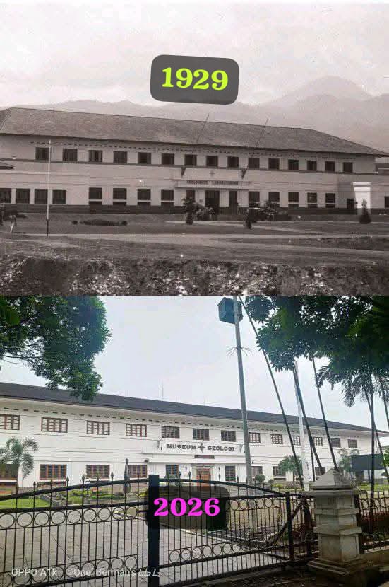baduga77's tweet photo. Atas dulu: De opening van het Geologisch Laboratorium viel samen met het vierde Pacific Science Congress in Bandoeng dat van 18 tot 24 mei 1929 (Sumber: Menguak Sejarah Kelembagaan Geologi Indonesia)

Bawah kini: Pintu Masuk Utama Museum https://t.co/LmTSUKcx1k