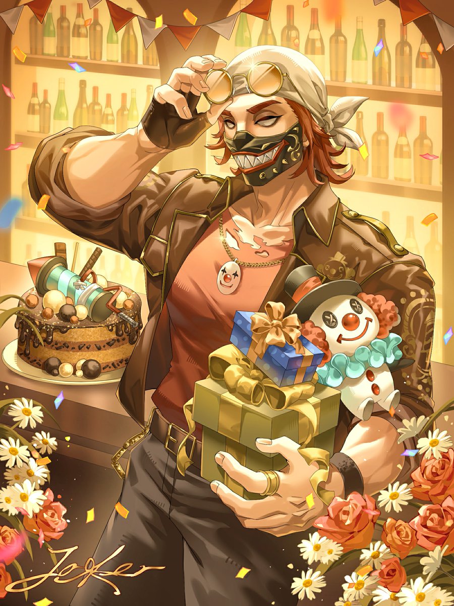 IdentityVJP's tweet photo. 8月4日は道化師＆泣きピエロ
ジョーカーのキャラの日 

愛する人が喜ぶなら
君の笑顔のために
道化を演じよう。

それが自分にとっての
幸せでもあるのだから。

#IdentityV
#第五人格
#第五キャラの日 https://t.co/MwLncWfQXd