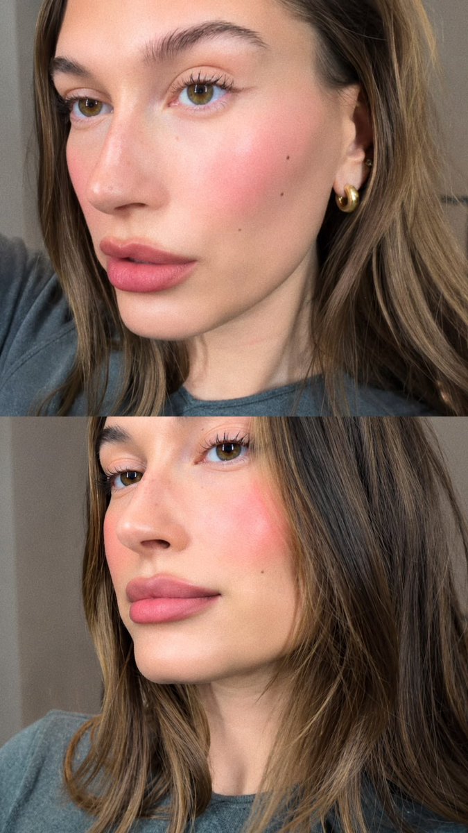 skyylrk's tweet photo. just hailey bieber and her perfect face https://t.co/tJ9nTYNHHT