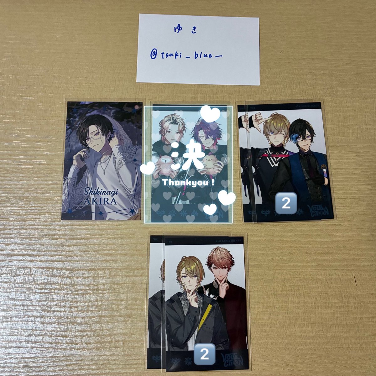 tsuki__blue__'s tweet photo. 【交換】 にじさんじ VOLTACTION 4周年
ランダムチェキ風カード 特典星型カード

【譲】 画像1枚目
【求】 画像2枚目

郵送での交換になります📮
お気軽にお声がけください🙇🏻‍♀️ https://t.co/O8RY1JEpi4
