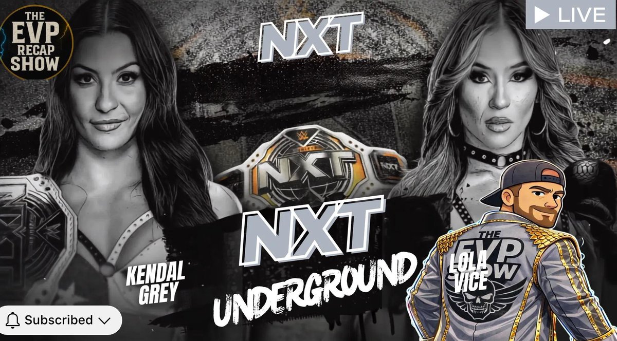 EVPCJP's tweet photo. Tomorrow Night @kendalgreywwe will defend against @lolavicewwe in a Underground Match . Come join me tomorrow night at 10:30 Pm Est for the #WweNxt Recap Show .
#evp
#dwe
#GimmickTableMedia
https://t.co/loYJsSB5DW https://t.co/sJrjuAARmx