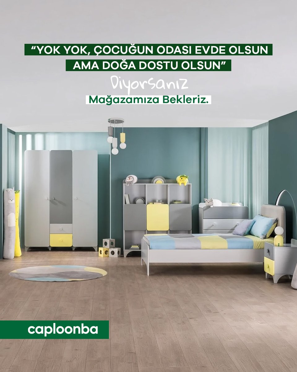 caploonbaodasi's tweet photo. Kimyasallardan uzak, doğa dostu teknolojilerle üretilen birçok çocuk odası alternatifi, Caploonba mağazalarında ve https://t.co/gFgropuQcc’da sizi bekliyor.

#Caploonba https://t.co/3B05ovZQU3
