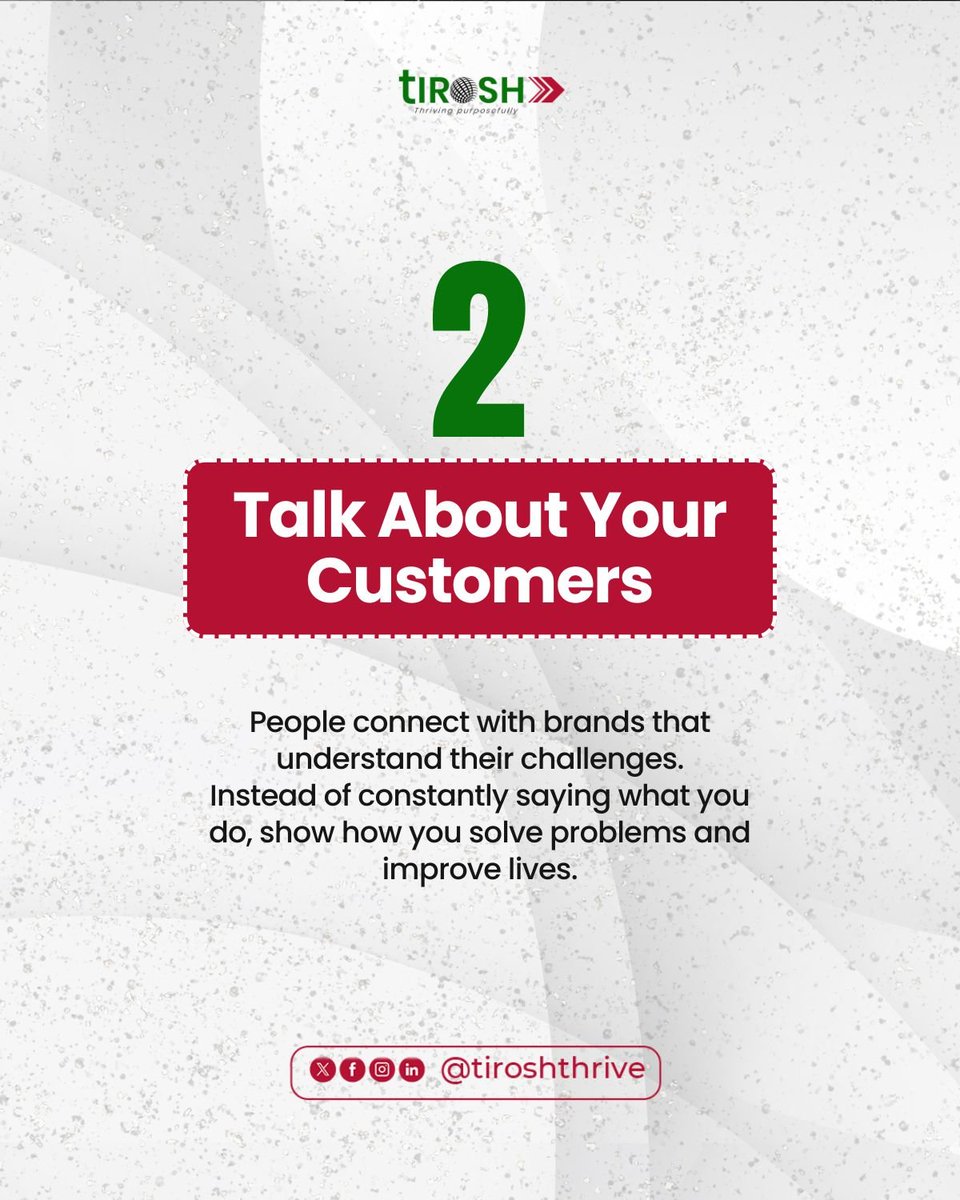 tiroshthrive's tweet photo. If you want your business to stay top of mind, focus on what makes your brand memorable, not just visible.

Consistency, customer-focused messaging, regular content, and a clear brand identity can make all the difference. https://t.co/2vWdaD3GjT