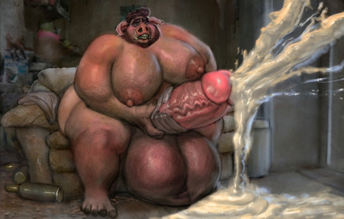 hohohonse's tweet photo. Obese pig spewing semen 🐷 🥛 🥛 🥛 https://t.co/noVXbJ11LL