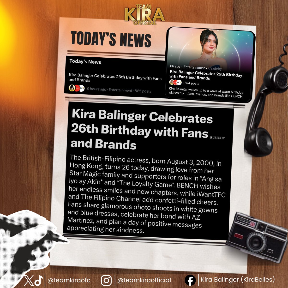TeamKiraOFC's tweet photo. 𝐓𝐎𝐃𝐀𝐘’𝐒 𝐍𝐄𝐖𝐒 𝐎𝐍 𝐗

Kira Balinger’s 26th birthday is being celebrated with an overwhelming outpouring of love from fans, friends, and brands. Seeing “𝐊𝐢𝐫𝐚 𝐁𝐚𝐥𝐢𝐧𝐠𝐞𝐫 𝐂𝐞𝐥𝐞𝐛𝐫𝐚𝐭𝐞𝐬 𝟐𝟔𝐭𝐡 𝐁𝐢𝐫𝐭𝐡𝐝𝐚𝐲 𝐰𝐢𝐭𝐡 𝐅𝐚𝐧𝐬 𝐚𝐧𝐝 𝐁𝐫𝐚𝐧𝐝𝐬” on X is a beautiful reminder of how many lives she has touched through her kindness, talent, and genuine heart.

Today isn’t just about birthdays—it’s about celebrating the bond she has built with everyone who supports her. Every greeting, every tweet, every photo, and every heartfelt message became part of a day filled with love and gratitude.

To everyone who joined us in making Kira’s day extra special, thank you for filling our timelines with positivity and making her birthday a story worth celebrating.

Here’s to our Belle of Sunshine—may your light continue to inspire and brighten the lives of everyone around you. 

A day full of love. A day full of Kira. 💛🌻

𝐇𝐀𝐏𝐏𝐘 𝐊𝐈𝐑𝐀’𝐒 𝐃𝐀𝐘

#KiraBalinger | Kira Balinger | @Kbalinger