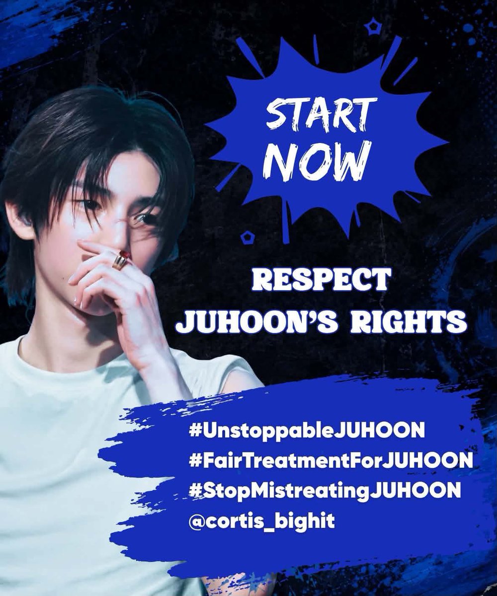 JUHOONGLOBAL's tweet photo. 📢 | RESPECT #JUHOON’S RIGHTS - UNSTOPPABLE JUHOON HASHTAG PARTY START NOW!

🎯unlimited replies  

🔗 Tagline and hashtag

RESPECT JUHOON’S RIGHTS 

#UnstoppableJUHOON
#FairTreatmentForJUHOON
#StopMistreatingJUHOON
@cortis_bighit https://t.co/R5OXWxFgUz